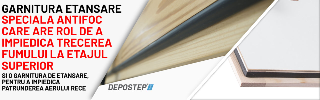 Scara pod DEPOSTEP ANTIFOC A45L-garnitura antifoc scara pod